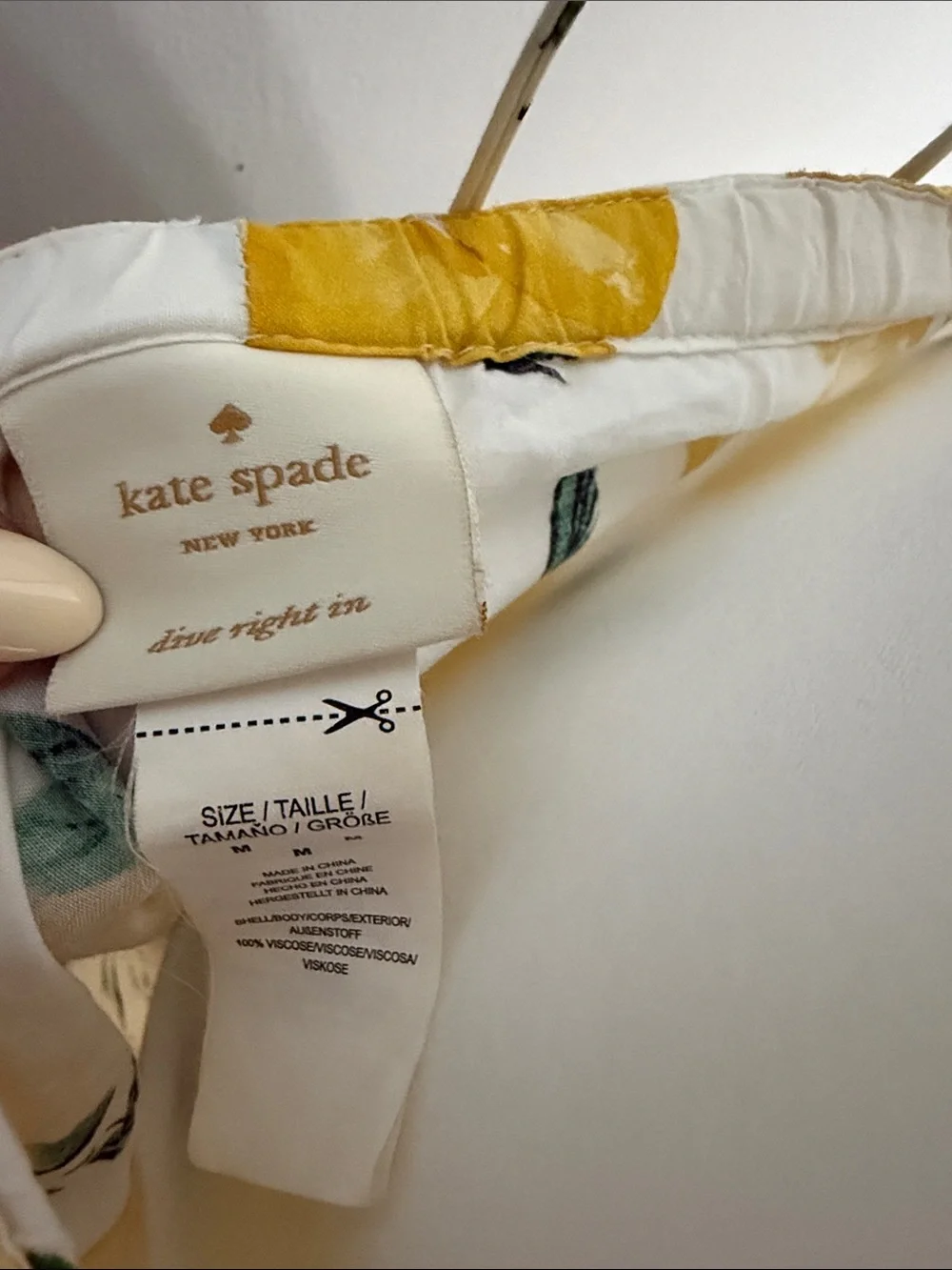 kate spade Yellow Floral Spaghetti-Strap Maxi Dress